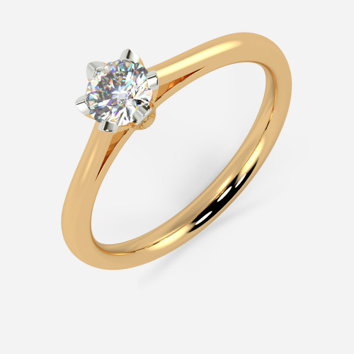 Mine Solitaire Yellow Gold Ring Mount R-551162AY