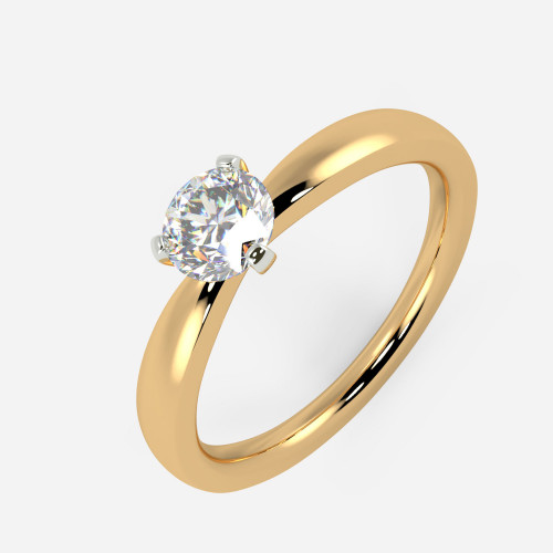 Mine Solitaire Yellow Gold Ring Mount R-551168Y