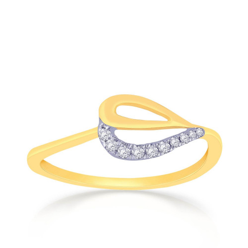 Mine Diamond Studded Casual Gold Ring R152075