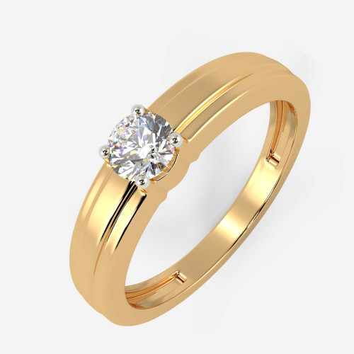 Mine Solitaire Yellow Gold Ring Mount R55322AY