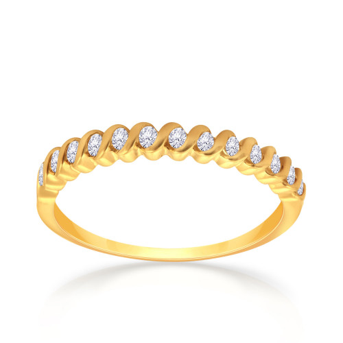 Mine Diamond Studded Eternity Gold Ring R55726