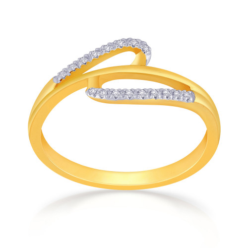 Mine Diamond Studded Casual Gold Ring R60037MP