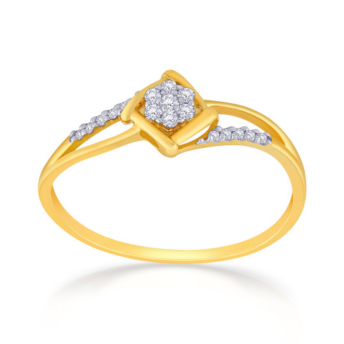 Mine Diamond Studded Casual Gold Ring R60323