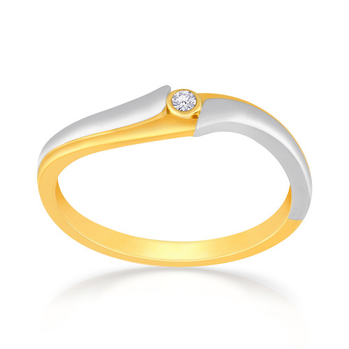 Mine Diamond Studded Casual Gold Ring R60419
