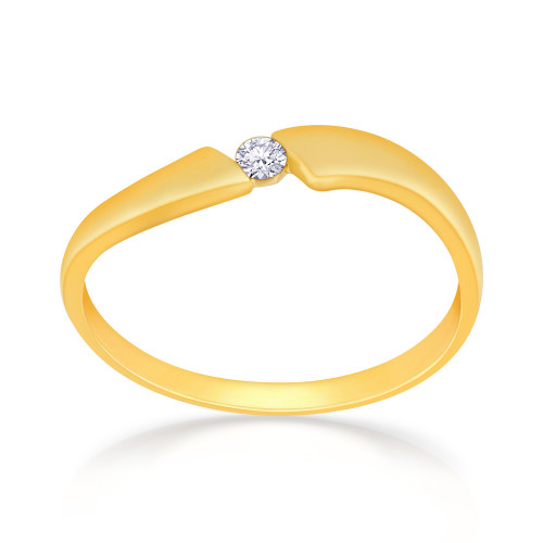 Mine Diamond Studded Casual Gold Ring R60488