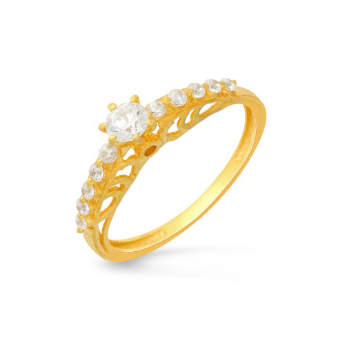 Malabar Gold Solitaire Ring RGDZHRN081