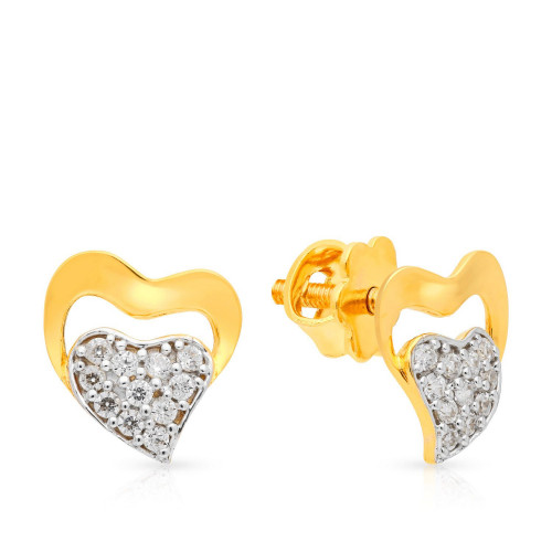 Malabar Gold Studs Earring SKCZTOPS4262V