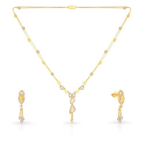 Malabar Gold Necklace Set SKYDZNS0060
