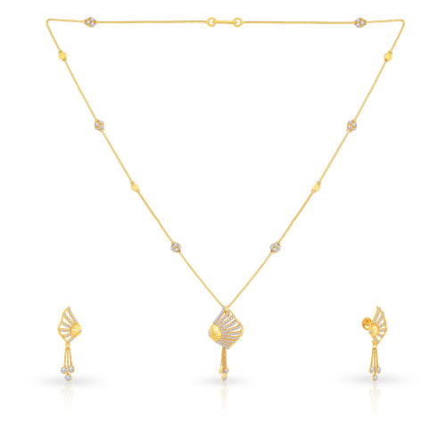 Malabar Gold Necklace Set SKYDZNS0061