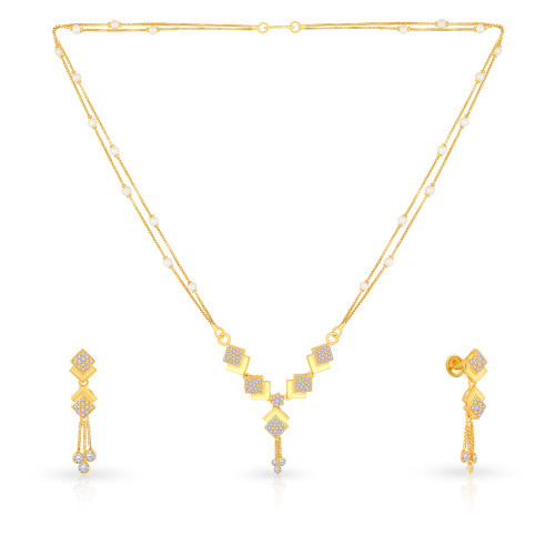 Malabar Gold Necklace Set SKYDZNS0065