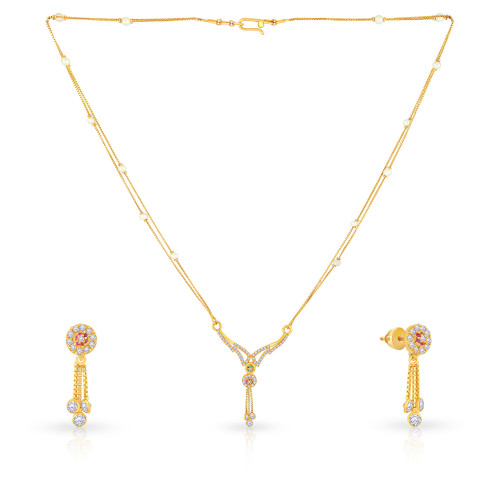 Malabar Gold Necklace Set SKYDZNS0071