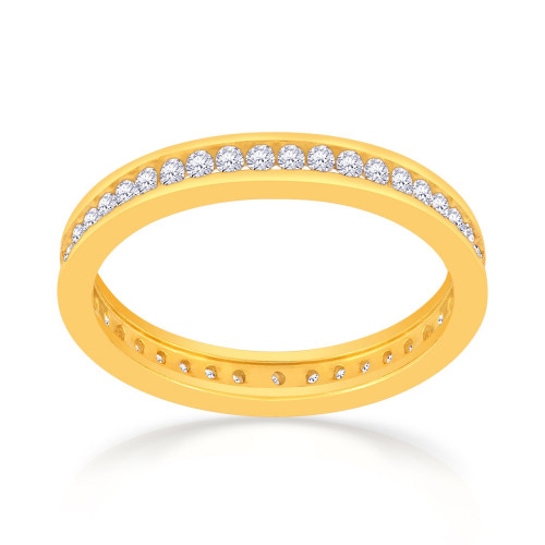 Malabar 22 KT Gold Studded Eternity Ring SKYFRDZ105