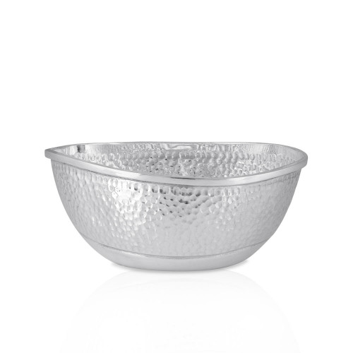 Silver Oval Fruit Bowl
