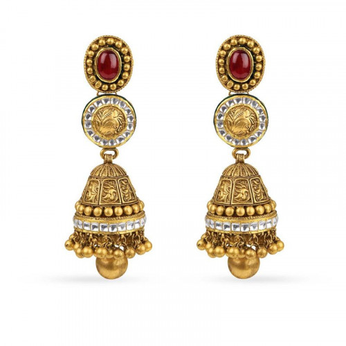 Gupta Dynasty Ethnix Gold Earring STANBVA002