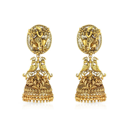 Kannadiga Bride Divine Gold Earring STDINGTRJUA005