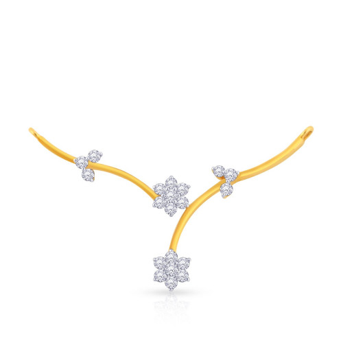 Mine Diamond Studded Tanmaniya Gold Pendant TN53202