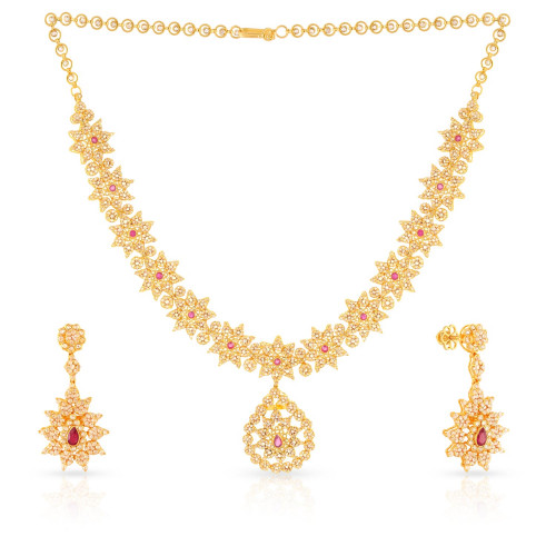 ERA Uncut Diamond Necklace Set UCNK3423
