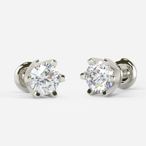 Mine Solitaire Platinum Earring Mount UIER36699DP