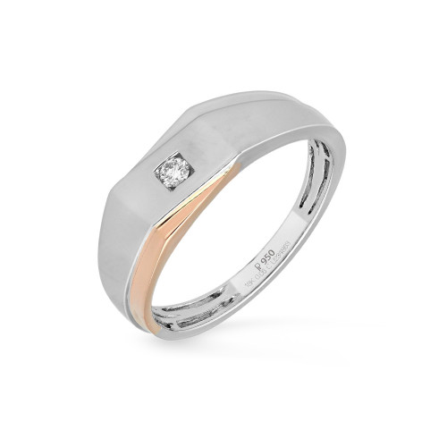 Mine Platinum Ring For Men UIRG06837