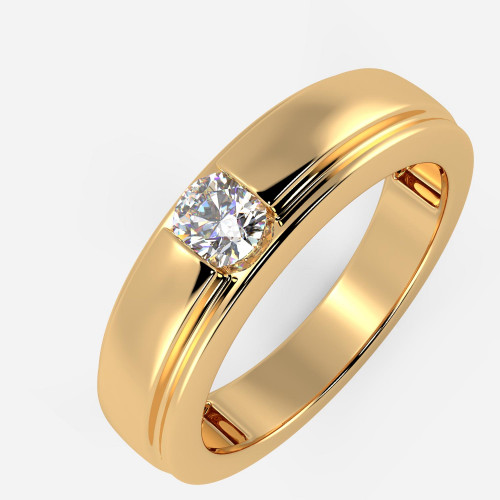 Mine Solitaire Yellow Gold Ring Mount UIRG21827Y
