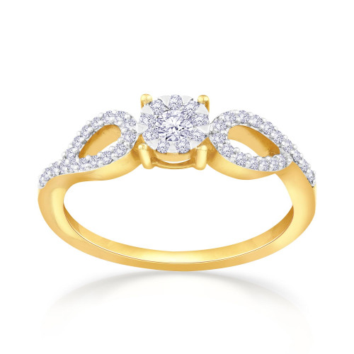 Mine Diamond Studded Casual Gold Ring VKDRR915