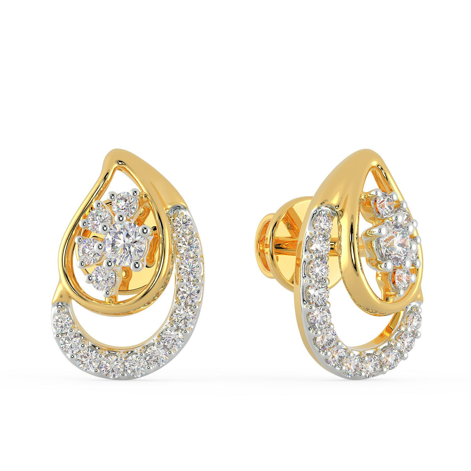 Buy Mine Diamond Earring AJEPER4443 for Women Online Malabar