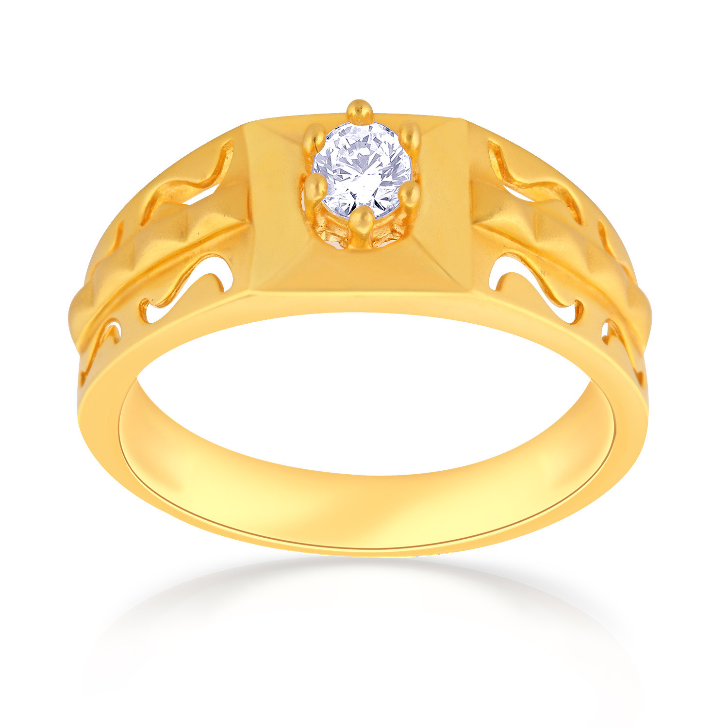 Buy Malabar Gold & Diamonds BIS Hallmark (916) 22k Yellow Gold Ring For Men  at Amazon.in