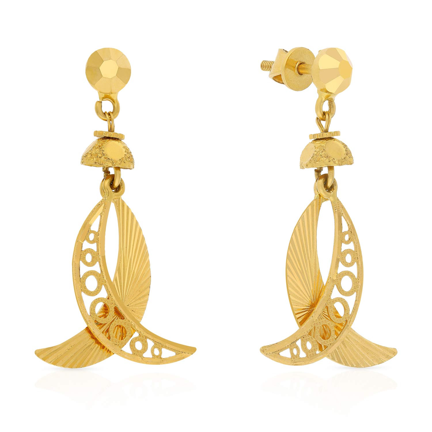 Buy Malabar Gold Earring ANDAAAAABPXI for Women Online | Malabar Gold ...