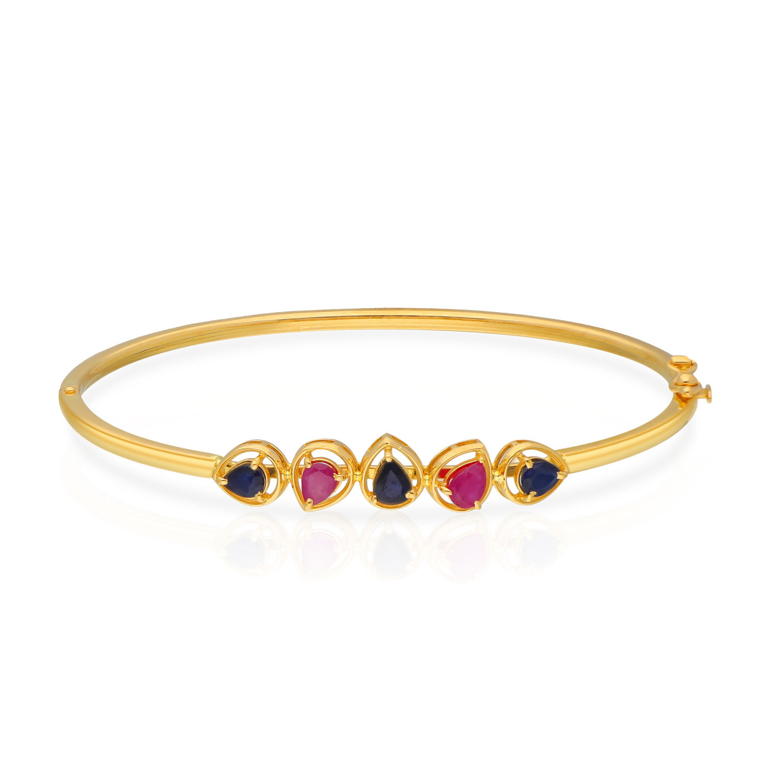 Buy Precia Gemstone Bangle BAPRGRGHOVY011 Online Malabar Gold Diamonds