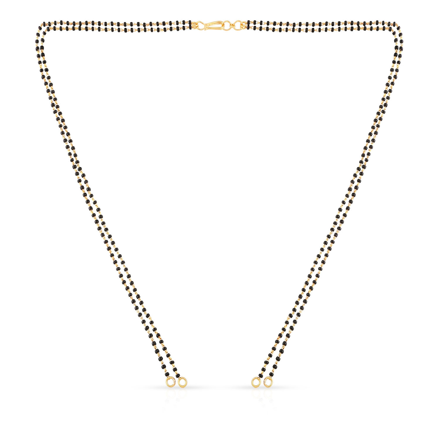 Malabar gold black shop beads chain designs
