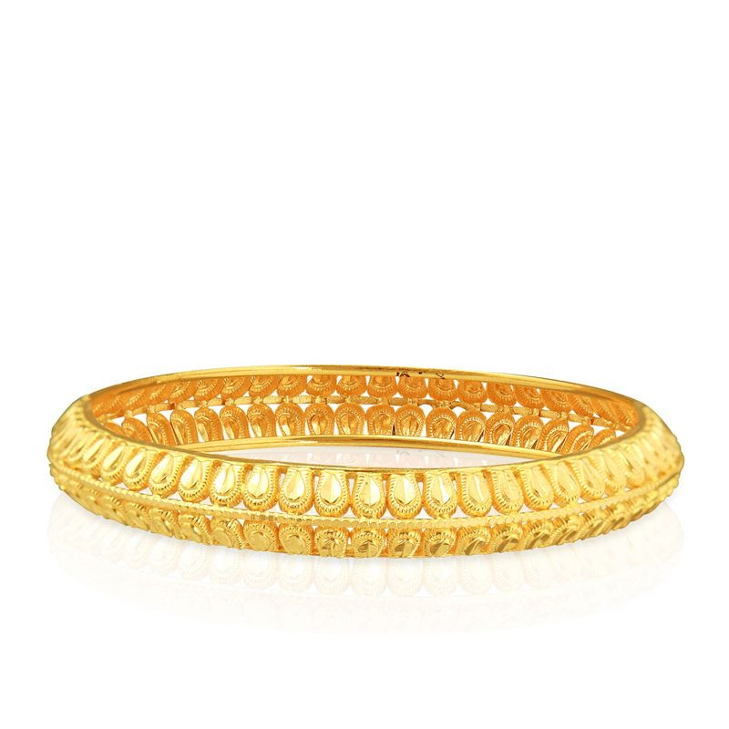 Buy Latest Kerala Gold Bangle Design Guarantee 1 Gram Gold Bangles Buy  Online