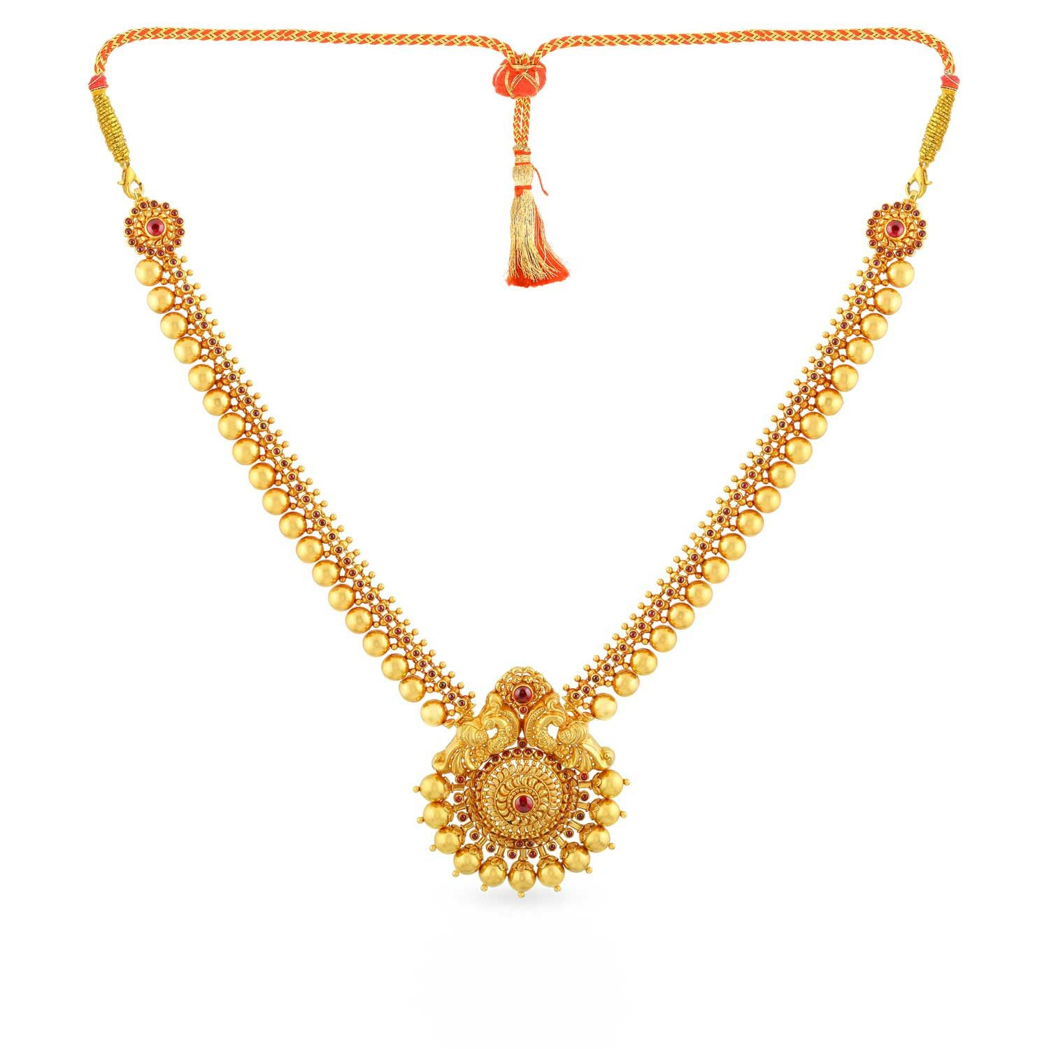 Malabar gold sale necklace model