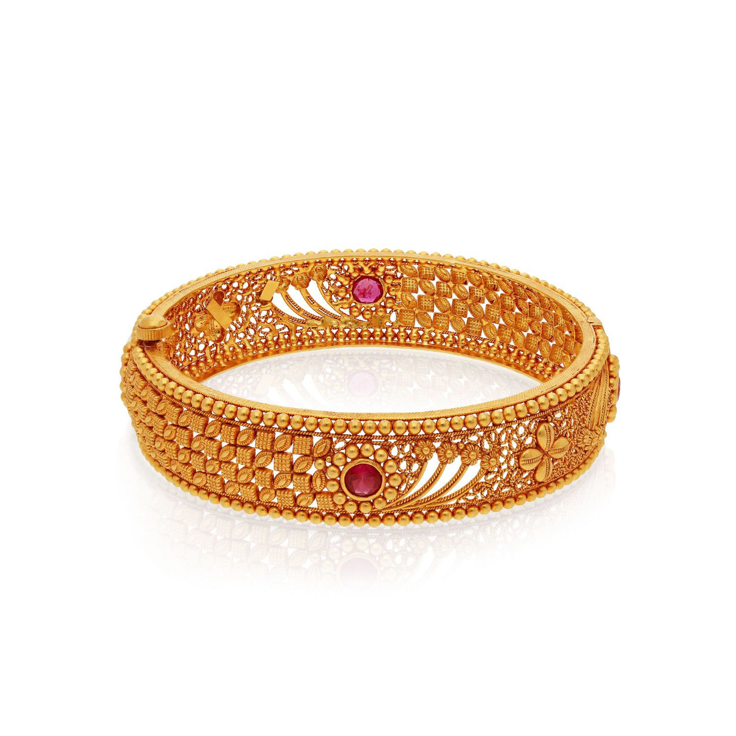 Buy Malabar Gold 22 KT Gold Broad Bangle for Women Online