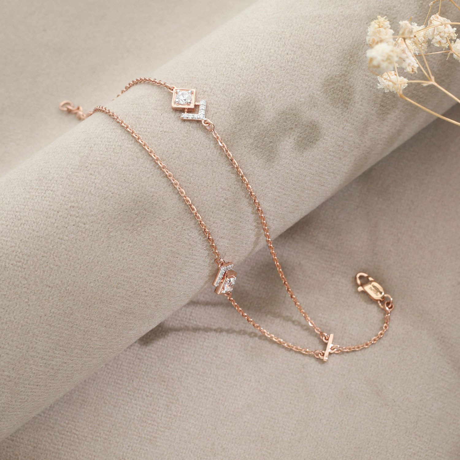 Buy Malabar Gold 18 KT Rose Gold Loose Bracelet for Women Online