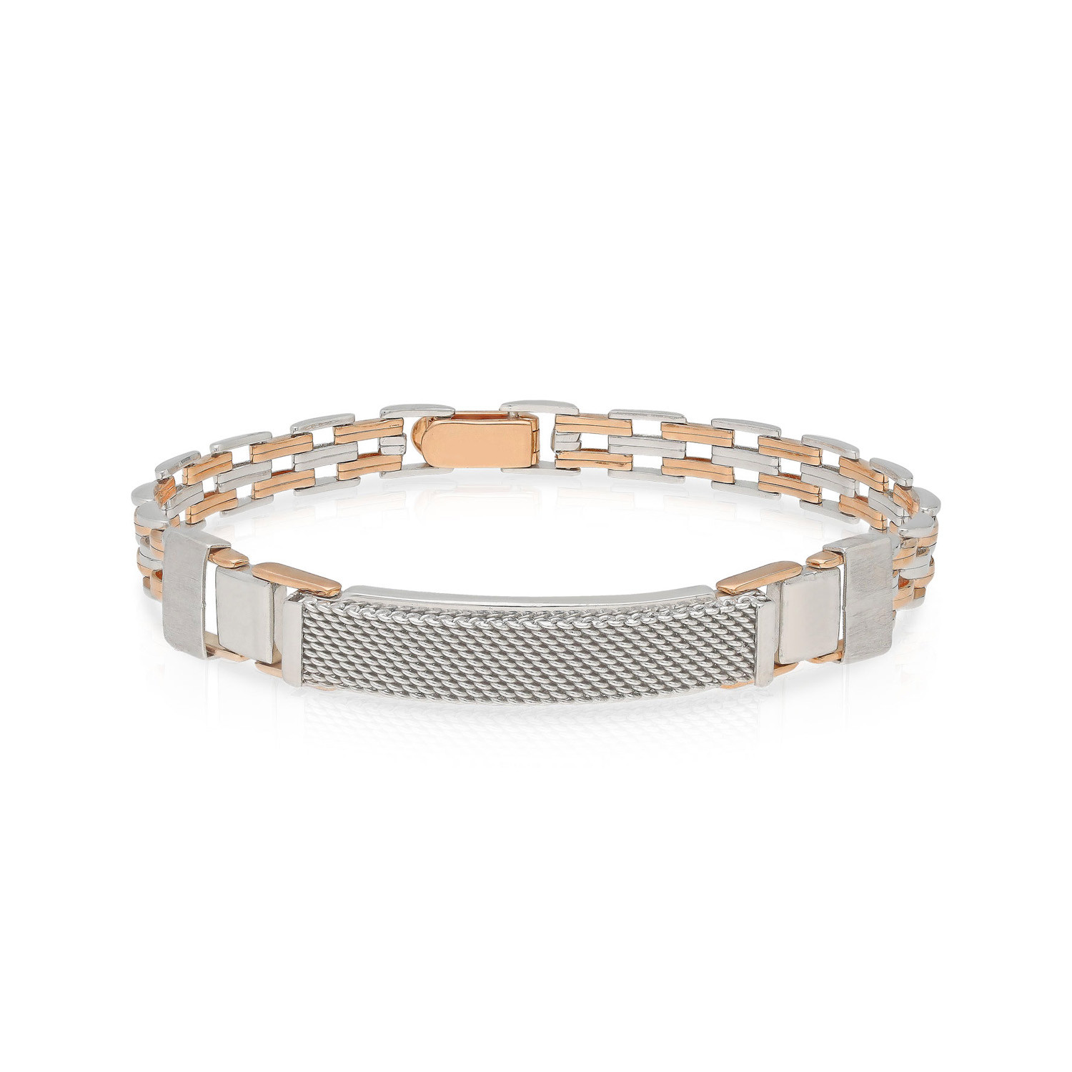 Platinum & Rose Gold Bracelet for Men JL PTB 1062 - Etsy-sonthuy.vn