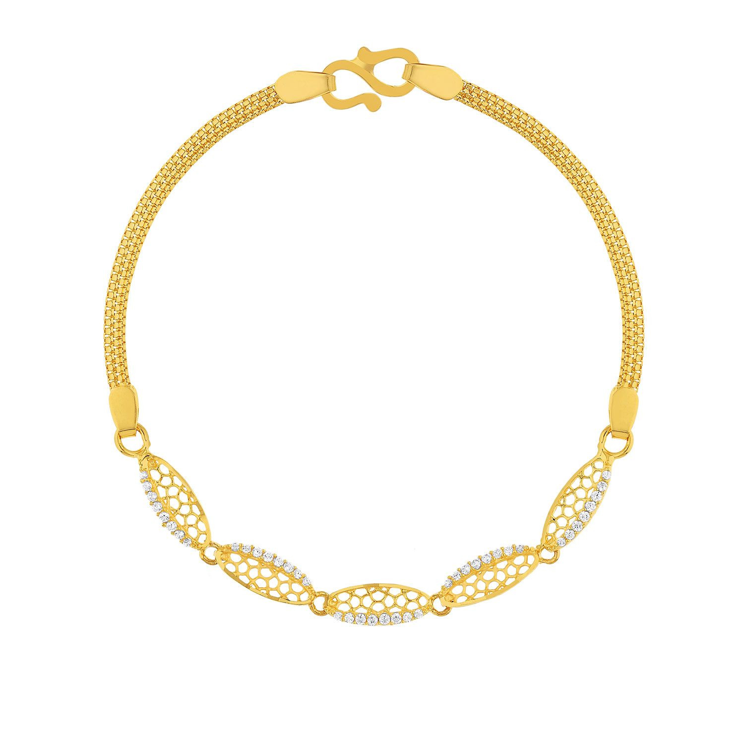 Buy Yellow Gold Bracelets for Women by Malabar Gold  Diamonds Online   Ajiocom