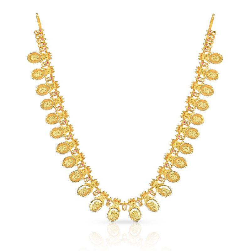 Gopi Shape Kerala Style Necklace - South India Jewels