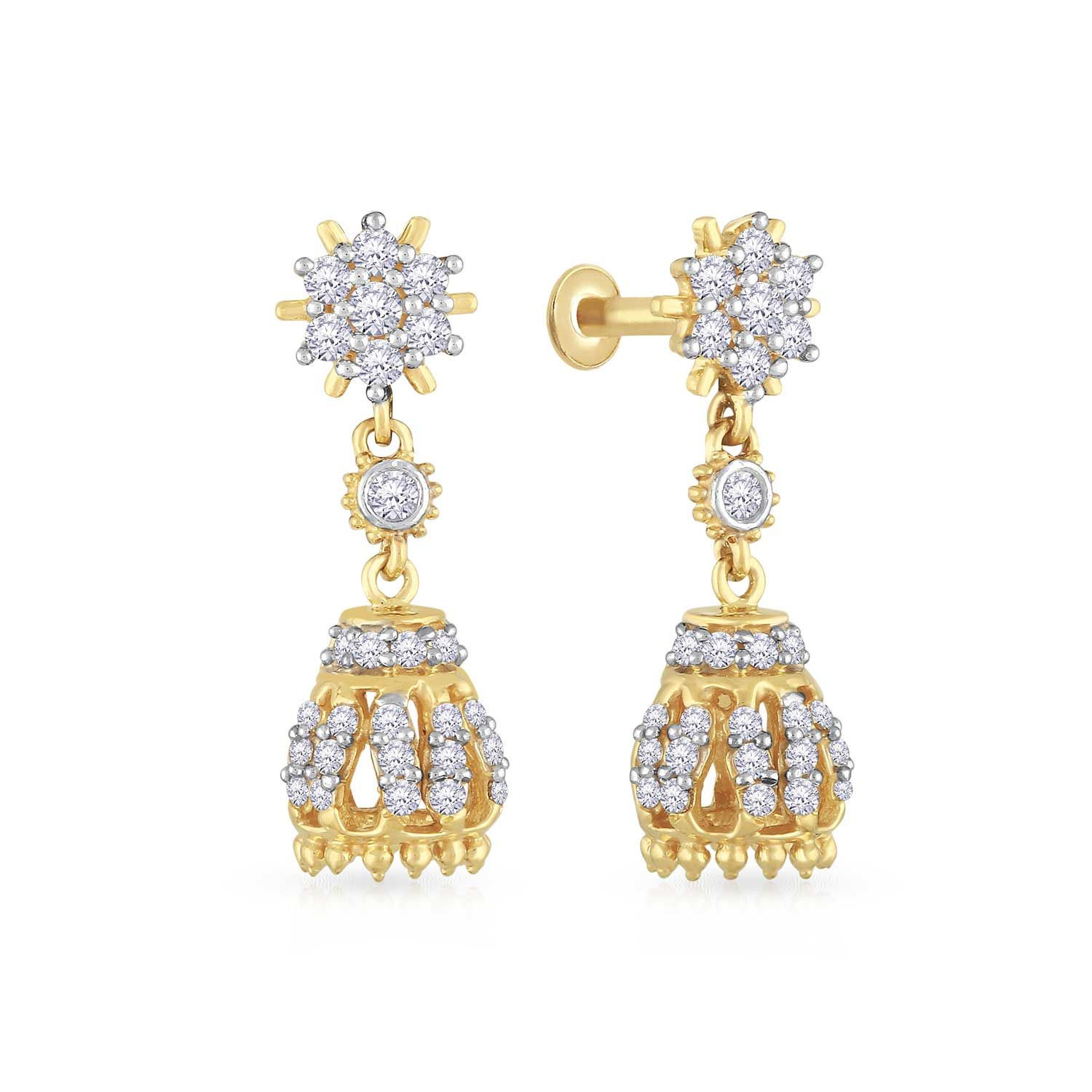 Buy Malabar Gold Earring E14337 for Women Online | Malabar Gold & Diamonds
