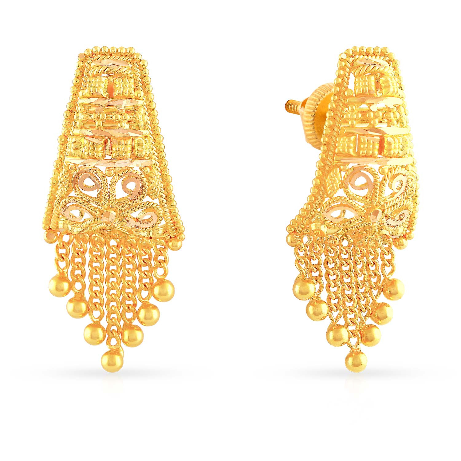 Buy Malabar Gold Earring ERCOVM0034 for Women Online | Malabar Gold ...