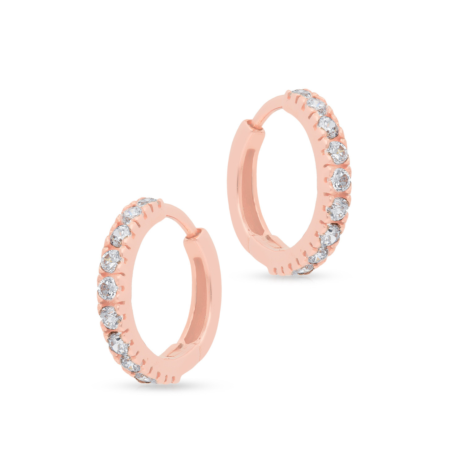 Buy Malabar Gold 18 KT Rose Gold Bali Earring for Women Online