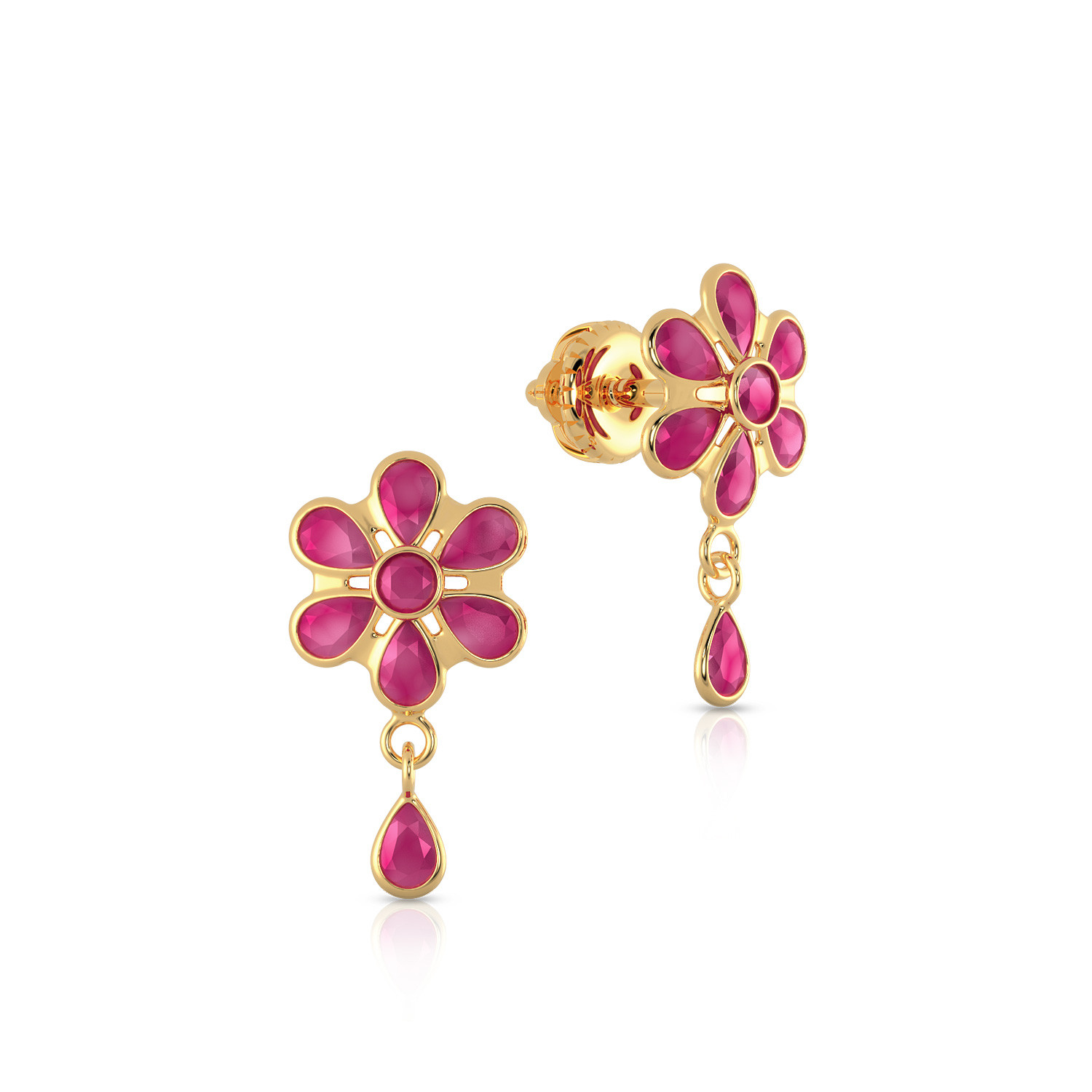 Ruby earrings malabar discount