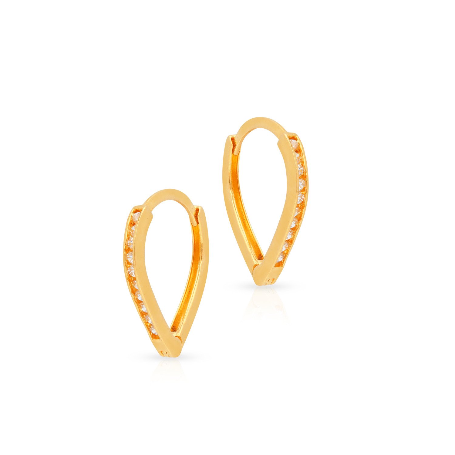18k Gold Plated UShaped Hoop Earrings