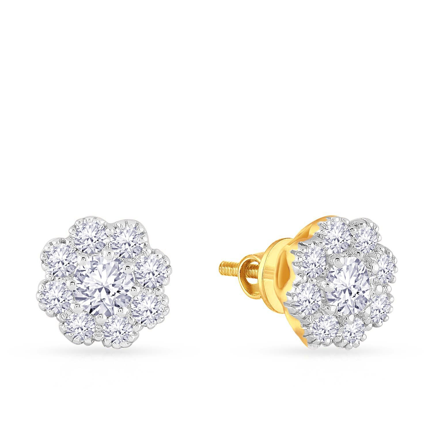 Diamond ear cheap studs malabar gold