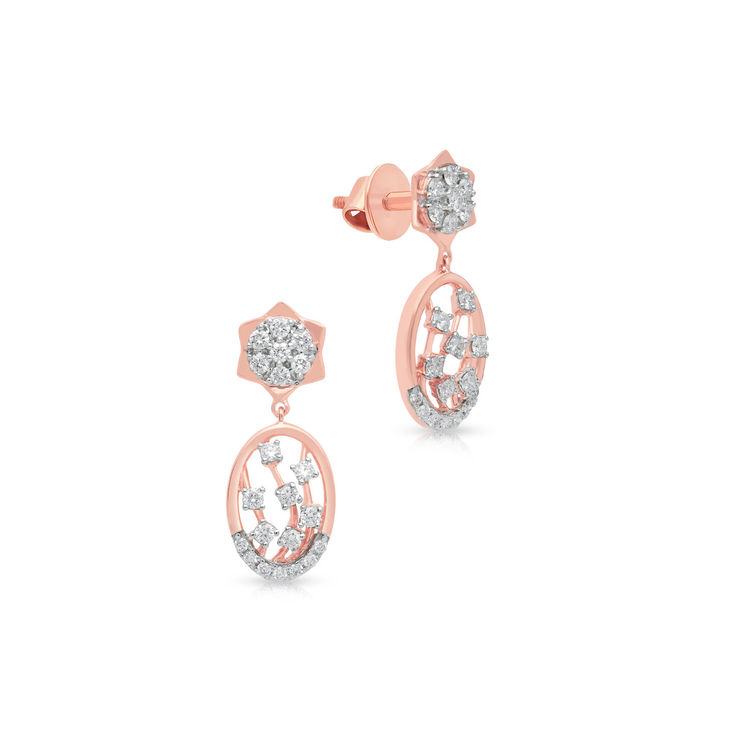Aggregate more than 72 rose gold diamond earrings australia best