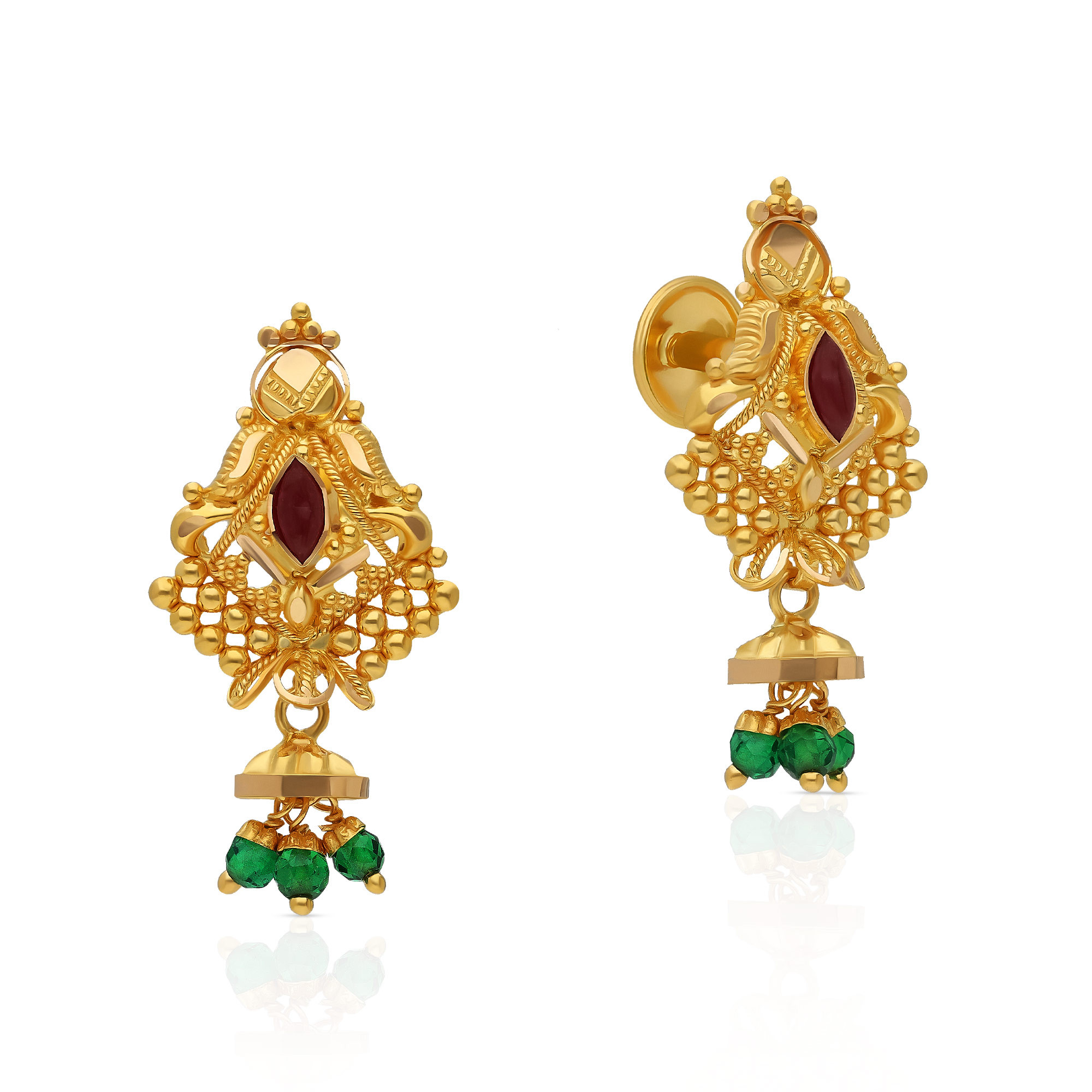 Earrings design in malabar gold clearance