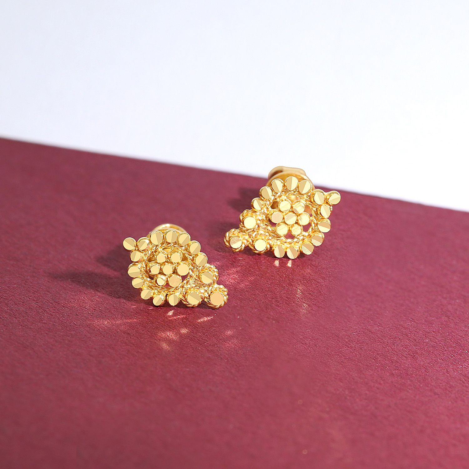 Malabar gold ear tops designs outlet