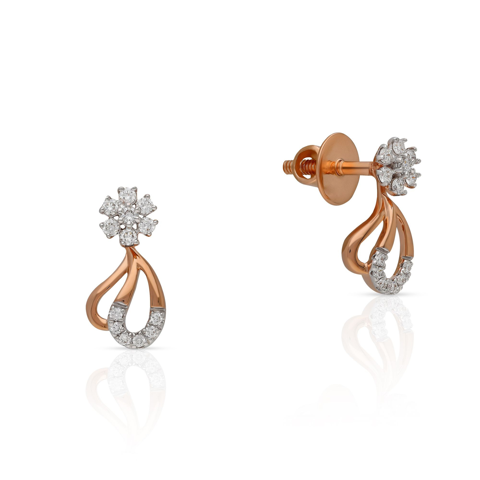 Tbz solitaire outlet diamond earrings
