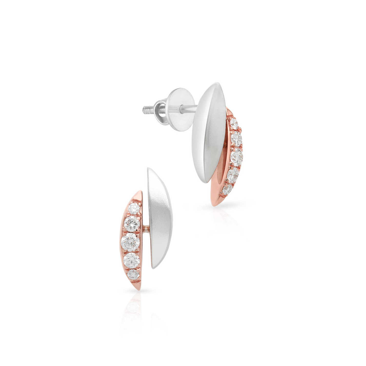 Musical Diamond Platinum Earrings
