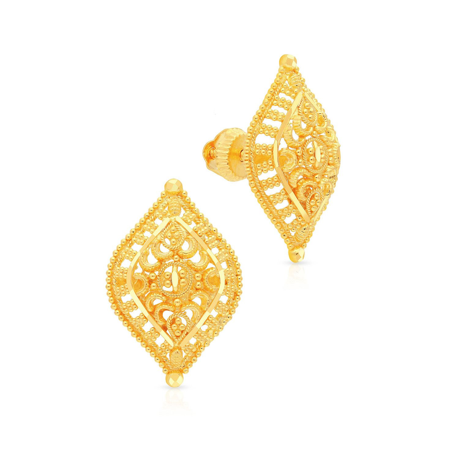 Malabar Gold and Diamonds on Instagram She makes her special occasion  sparkle brightly   Indian gold necklace designs Simple gold earrings  Modern gold jewelry