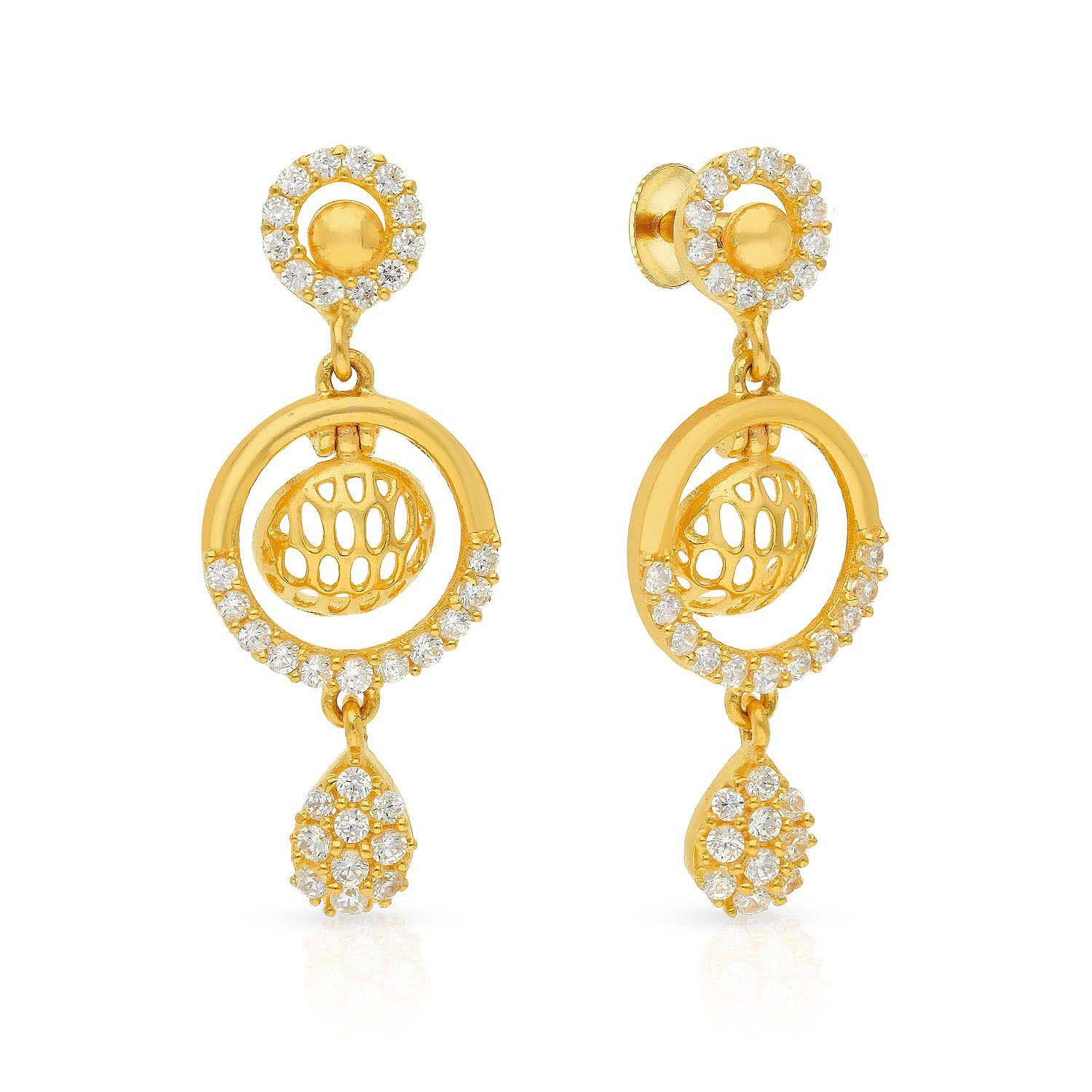 Buy Malabar Gold Earring ERSK5629 for Women Online | Malabar Gold ...
